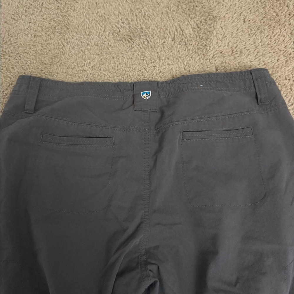 Kuhl Legendary Hiking Outdoor Pants Womens Size 14 Short Gray Cotton Nylon - Picture 6 of 7